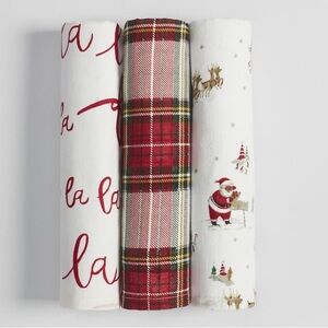 Pottery Barn Kids My First Christmas Organic Muslin Swaddle Set